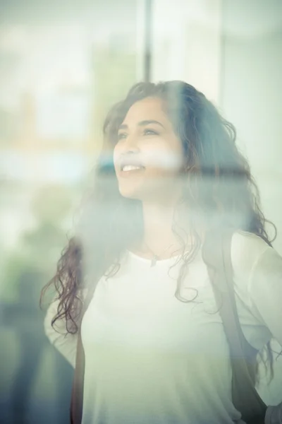 Curly  brunette moroccan woman — Stock Photo, Image