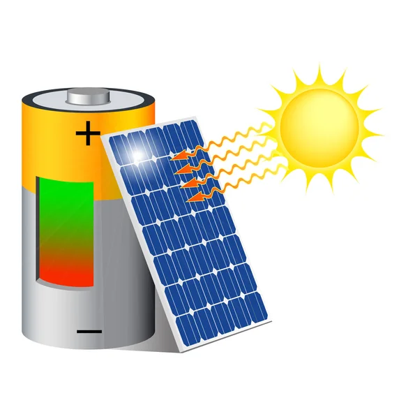 Battery charging — Stock Illustration Battery charging Stock Illustration