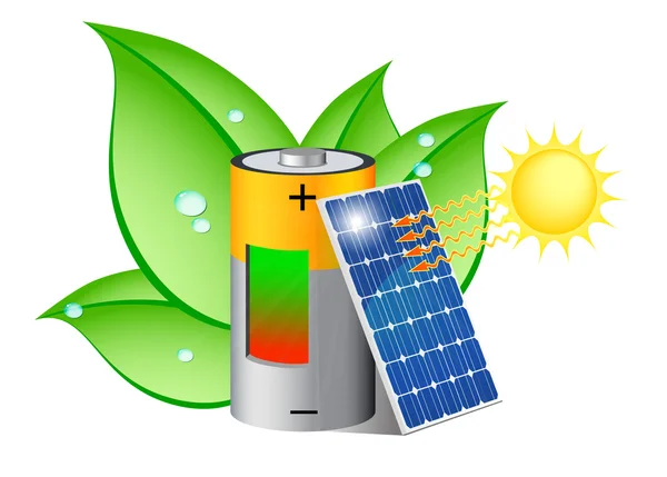 Opladen van de batterij — Stockvector