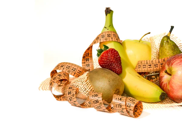 Composición de la fruta, concepto de dieta equilibrada —  Fotos de Stock