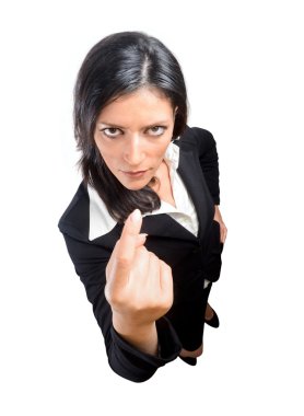 Kartvizitine gösterilen iş kadını