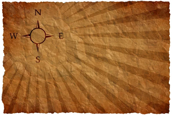 Antik bir harita üzerinde Rüzgar gülü