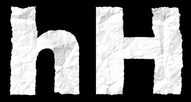 Kağıt alfabe - s çökmek