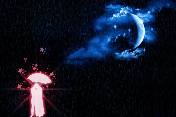 ışığında parlayan sevenler