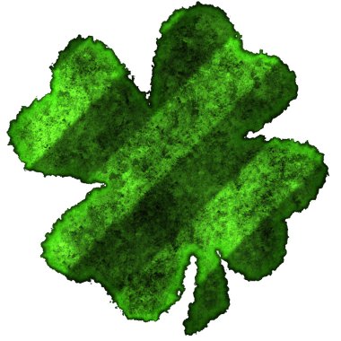 Shamrock parşömen yanmış
