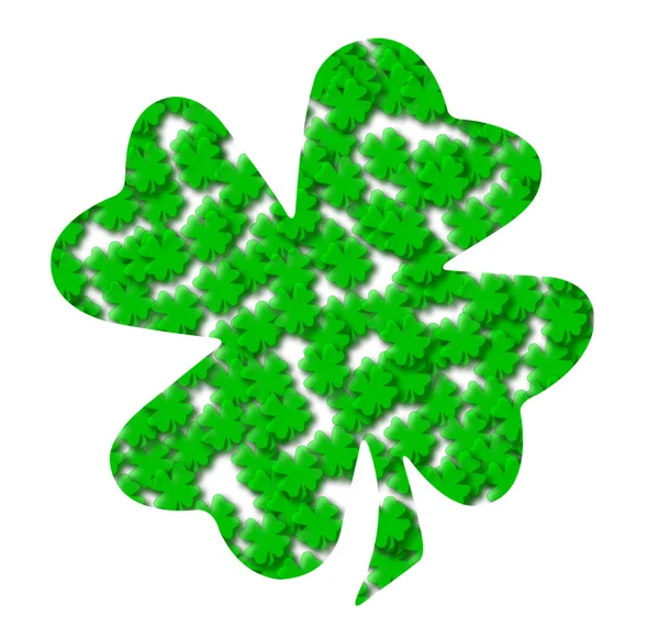 Clover made of clover — Stock Photo, Image