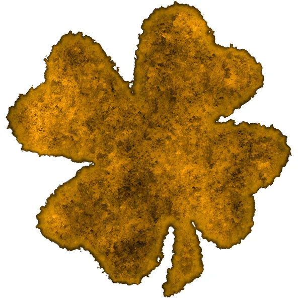 Shamrock burnt parchment — Stock Photo, Image