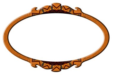 dekore dikey yuvarlak çerçeve