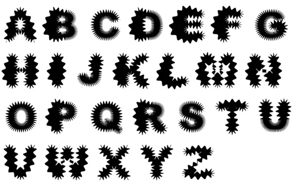 Klotter alfabetet — Stockfoto
