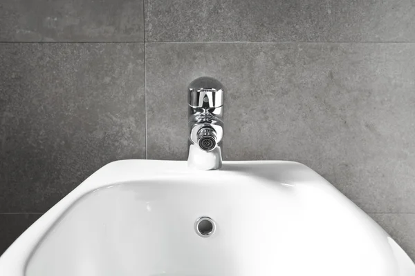 Witte bidet close-up — Stockfoto