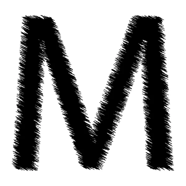 Karalama Alfabe harf - m