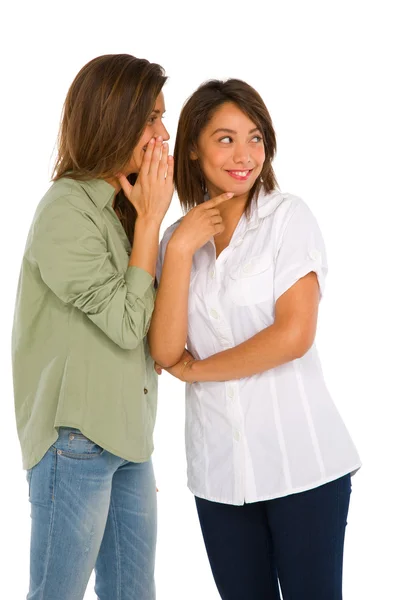Teenage girls gossiping — Stock Photo, Image