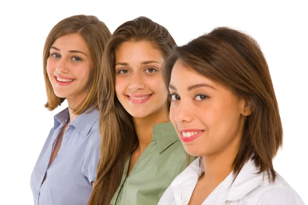 Three teenage girls — Stock Photo, Image