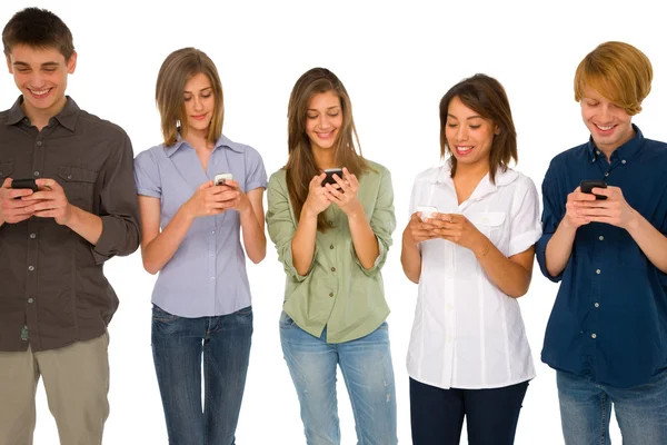 Adolescentes con smartphone —  Fotos de Stock