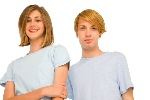 Couple of teenagers — Stock Photo, Image