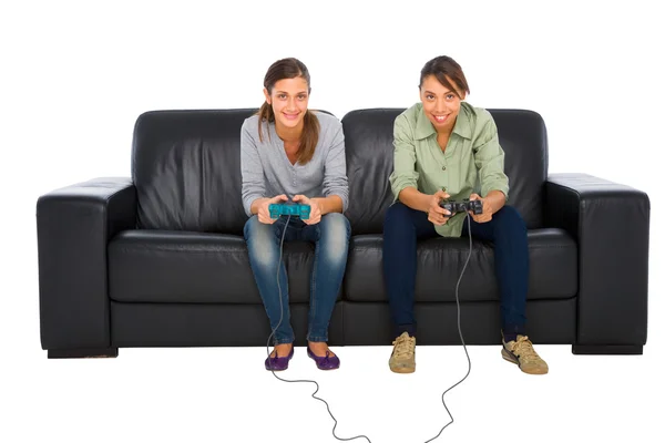 Adolescentes jugando con playstation — Foto de Stock