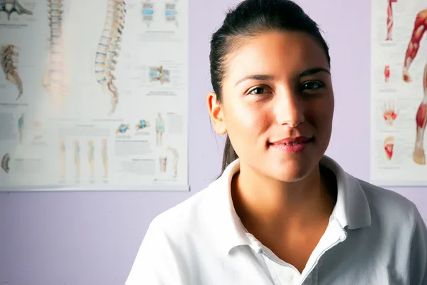 Young woman portrait physiotherapist — Stock Photo, Image