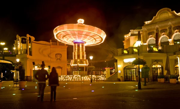 Carousel in motion in Prater, Vienna — Stock Photo, Image