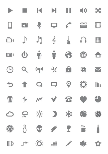 Ensemble d'icônes et pictogrammes — Image vectorielle