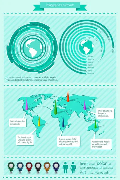 Elementos de infografía — Archivo Imágenes Vectoriales