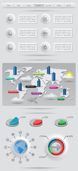 Elementi infografici — Vettoriale Stock