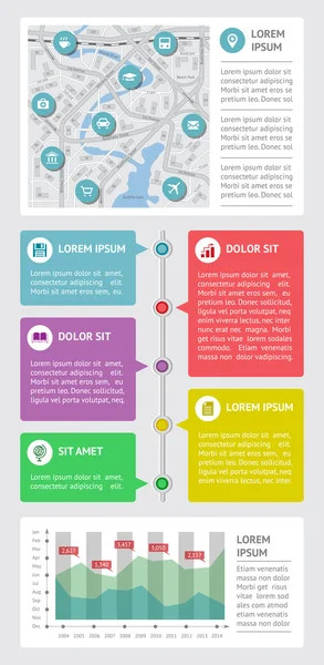 Infographics and web elements — Stock Vector