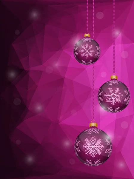 Fondo de Navidad abstracto con adornos navideños — Archivo Imágenes Vectoriales