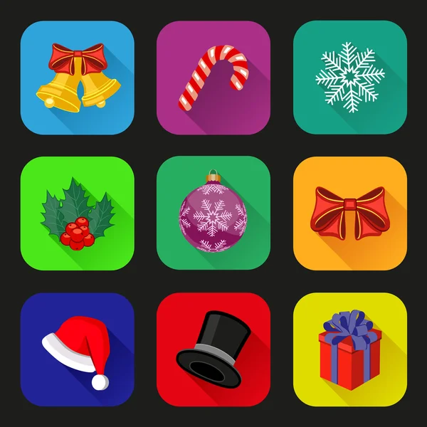 Holiday ikoner anger. platt design — Stock vektor
