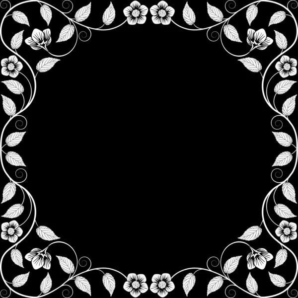 Vintage floral frame — Stockvector