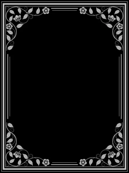 Vintage çerçeve çiçek. dekoratif desen