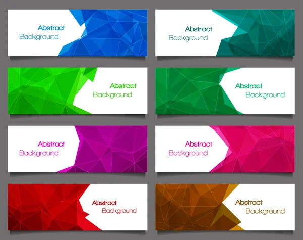 Conjunto de banners abstractos de estilo moderno — Vector de stock