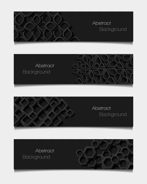 Set of abstract modern style banners — Stock Vector