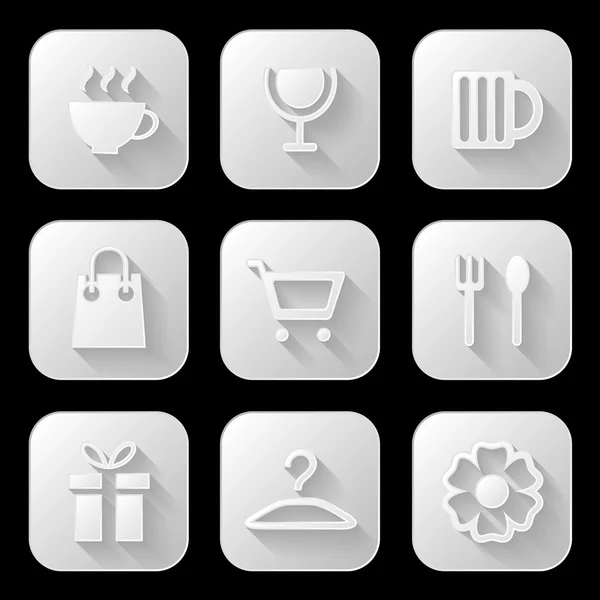 Web icons set — Stock Vector