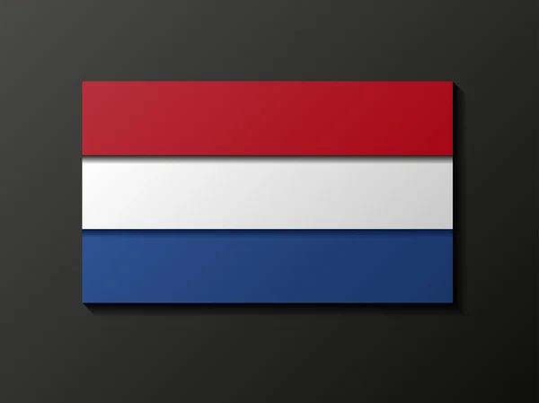 Stile moderno Bandiera olandese — Vettoriale Stock