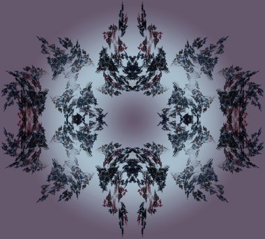 soyut fractal sanat şeytan ini nesne