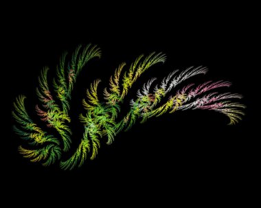 soyut fractal sanat kanat nesne