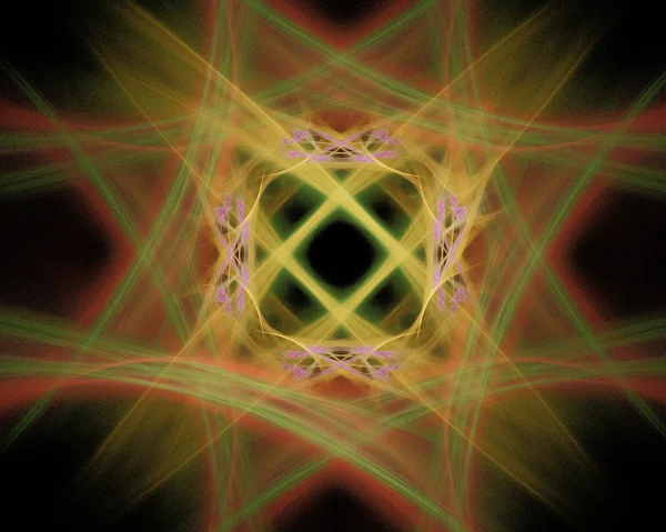 Arte fractal abstracto Objeto de diamante difuso — Foto de Stock