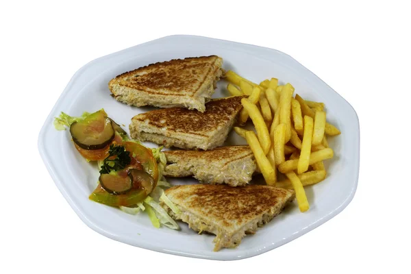Chicken Mayonnaise Sandwich — Stock Photo, Image