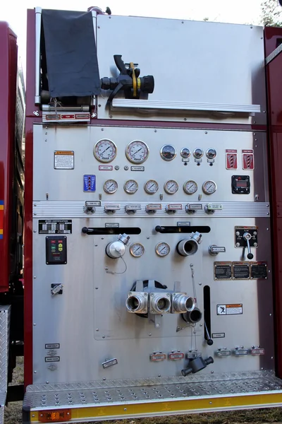 Detailed Fire Truck Controls and Gauges — Stock Photo, Image