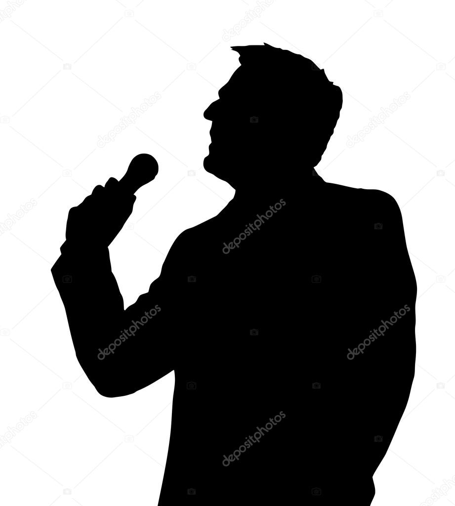 Opera Singer Silhouette Stock Vector by ©CD123 41451981