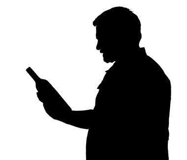 adam siluet uzman bir şarap seçimi