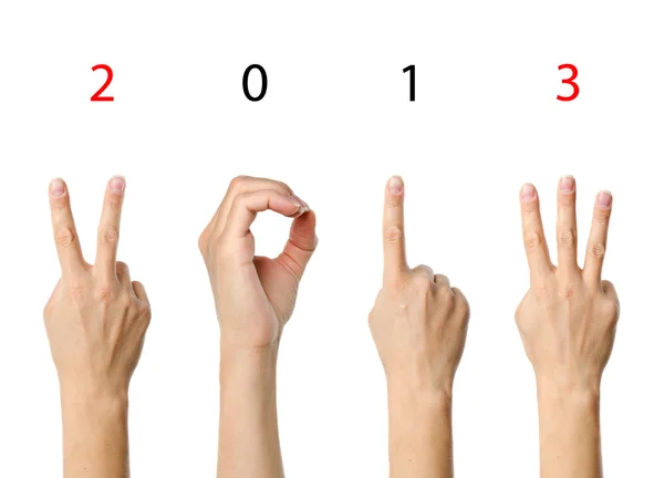 The number 2013 — Stock Photo, Image