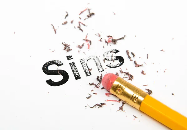 Erasing Sins — Stock Photo, Image