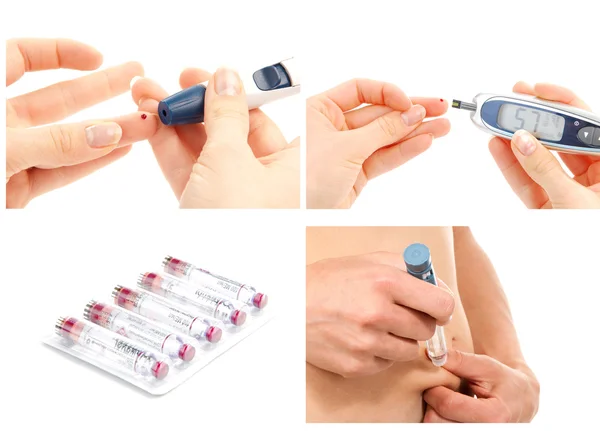 Diabetes diabetes concept collage — Stockfoto