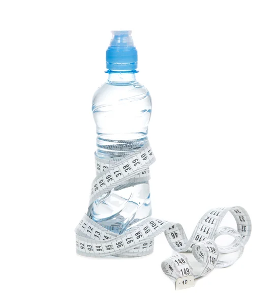 Diet weight loss composition bottle of drinking water — Stock Photo, Image
