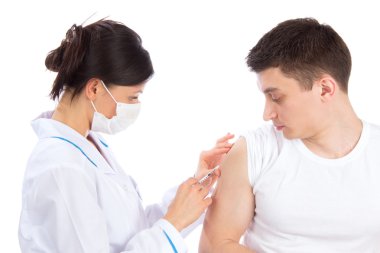 grip aşısı ya da insülin enjeksiyonu ver Doktor
