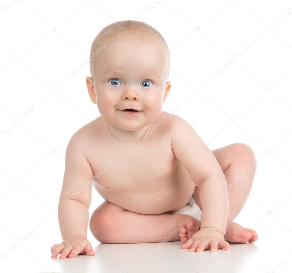 Baby meisje in luiers
