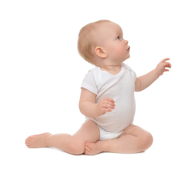 10 mesi bambino bambino bambino seduto — Foto Stock