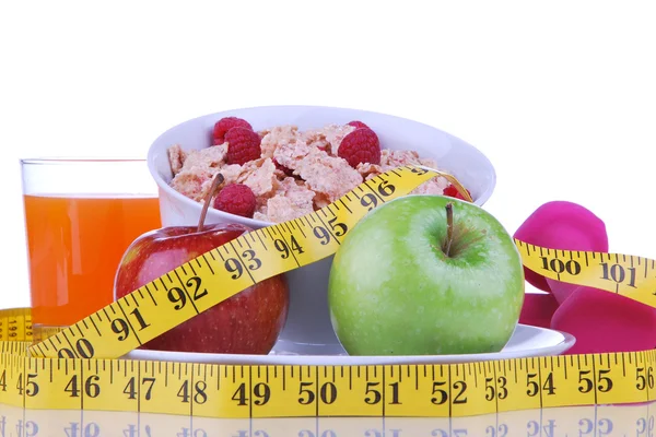 Diéta súly veszteség élelmiszer reggeli koncepció — Stock Fotó
