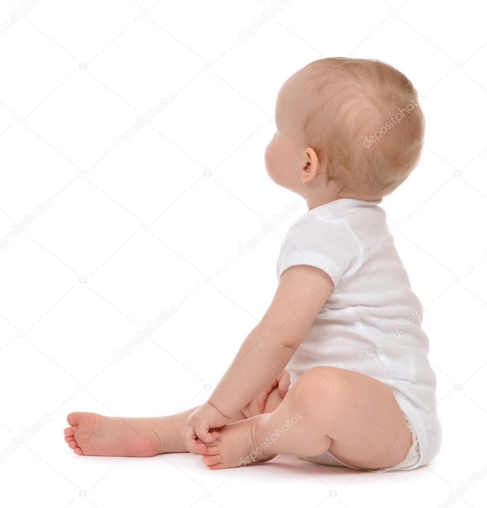 Child baby toddler sitting facing backwards